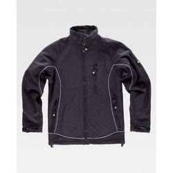 CHAQUETA WORKSHELL REF.S9060 NEGRO T-3XL