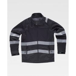 CHAQUETA WORKSHELL REF.S9203 NEGRO T-M