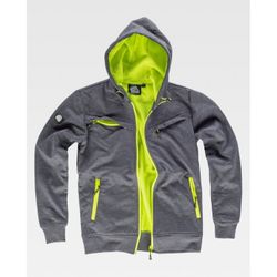 CHAQUETA WORKSHELL REF.S9482 GRIS+AMARILLO A.V. T-3XL