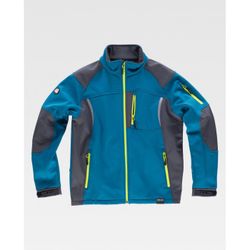 CHAQUETA WORKSHELL REF.S9495 AZAFATA+GRIS T-XL