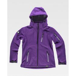 CHAQUETA WORKSHELL REF.S9497 MORADO T-S