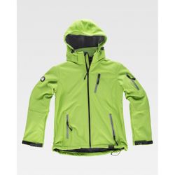 CHAQUETA WORKSHELL REF.S9497 VERDE LIMA T-XS