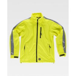 CHAQUETA WORKSHELL REF.S9530 AMARILLO A.V. T-3XL