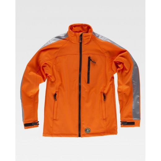 CHAQUETA WORKSHELL REF.S9530 NARANJA A.V. T-3XL