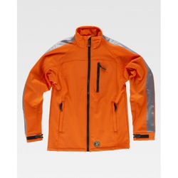 CHAQUETA WORKSHELL REF.S9530 NARANJA A.V. T-XL