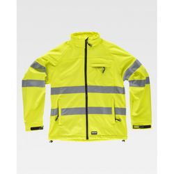 CHAQUETA WORKSHELL REF.S9535 AMARILLO A.V. T-XXL