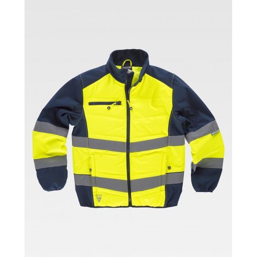 CHAQUETA WORKSHELL REF.S9600 AMARILLO A.V.+MARINO T-M