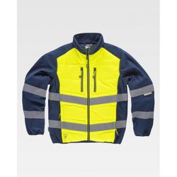 CHAQUETA WORKSHELL REF.S9605 MARINO+AMARILLO A.V. T-M