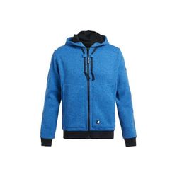 CHAQUETA/SUDADERA CAPUCHA JAGUAR AZUL JASPEADO 2XL