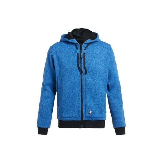 CHAQUETA/SUDADERA CAPUCHA JAGUAR AZUL JASPEADO 4XL