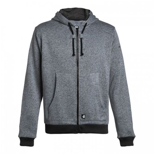 CHAQUETA/SUDADERA CAPUCHA JAGUAR GRIS JASPEADO S