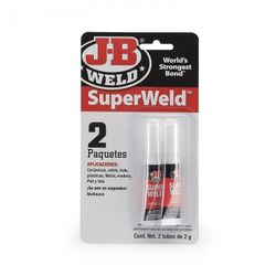 CIANOCRILATO SUPER WELD 2X2 GRAMOS