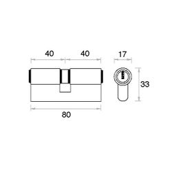 CILINDRO 81 mm. P LATON 40x40 15 BLISTER