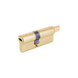 Cilindro hsk yale perfil euro eje linus de el35x35, leva r15, acabado latón. 5 llaves. Estría ak4.