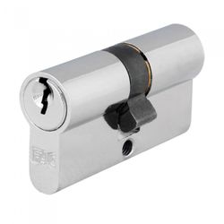 CILINDRO SERRETA NIQUEL 30X30 LEVA LARGA DE 15MM