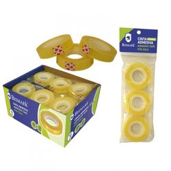 CINTA ADHESIVA 33X12 MM. BLISTER 3 UDS.