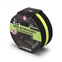 CINTA ADHESIVA ANTIDESLIZANTE BANDA LUMINISCENTE DE 5 MX50MM