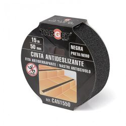 CINTA ADHESIVA ANTIDESLIZANTE NEGRA DE 15 MX50 MM