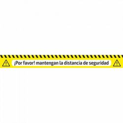 CINTA ADHESIVA DE SEÑALIZACION - DISTANCIA DE SEGURIDAD