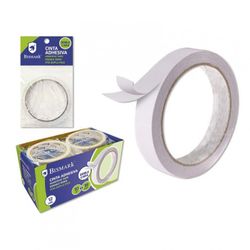 CINTA ADHESIVA INVISIBLE DOBLE 10 MTSX18 MM.