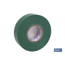 CINTA AISLANTE 180 MICRAS VERDE 19MMX20 METROS