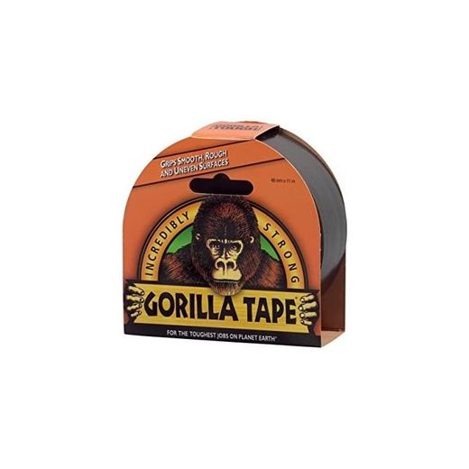 CINTA AMERICANA REFORZADA GORILLA TAPE 11M ANCHO 48MM PLATA