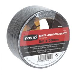 CINTA ANTIDESLIZ. 50MMX5M.NEGRO. RATIO