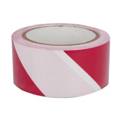 Amig 23924 | cinta balizaje adhesiva 523 | 50 mm x 30 m | pvc | rojo-blanco