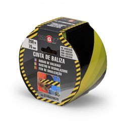 CINTA DE BALIZA NO ADHESIVA NEGRA/AMARILLA DE 200 MX70 MM