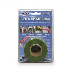 CINTA DE SILICONA VERDE 3 METROSX25 MM