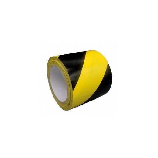 CINTA SEÑALIZACIÓN PVC AMARRILLO/NEGRO 100MM X 33M