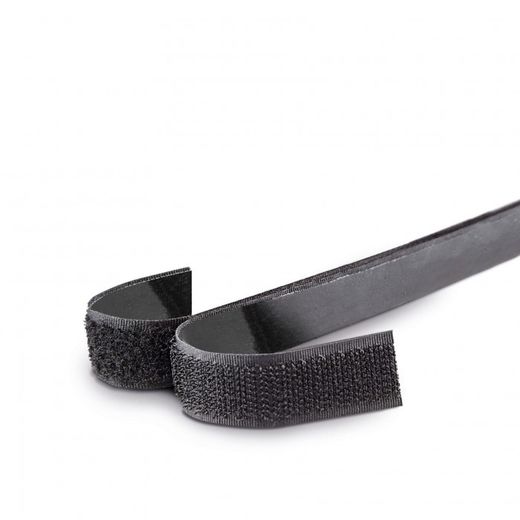 CINTA VELCRO COMPACT 25M.X20MM. M-H NEGR