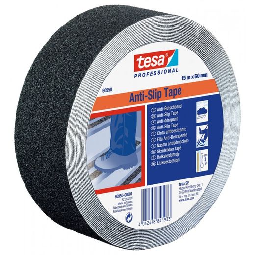 CINTAS ANTIDESLIZANTES 15MX50MM NEGRA