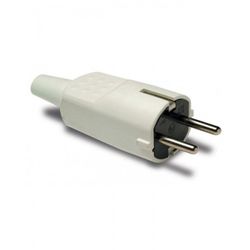CLAVIJA 4,8MM GOMA 16A-250V BLANCO