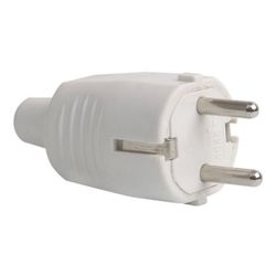 CLAVIJA GOMA 16A 230V BLANCO