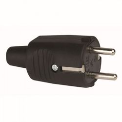 CLAVIJA GOMA 16A 230V NEGRO