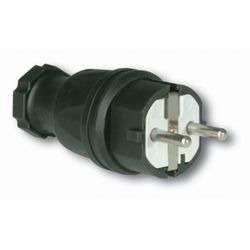 CLAVIJA GOMA 16A 250V NEGRO
