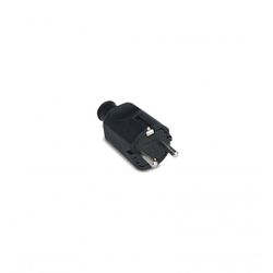 CLAVIJA GOMA NEGRA 16A 250V 4.8MM