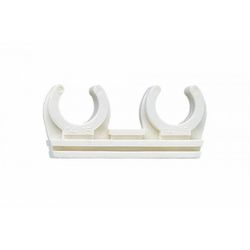 CLIP DOBLE DE NYLON (POLIAMIDA 6.6) CON CASQUILLO DE LATON M6 (100U)