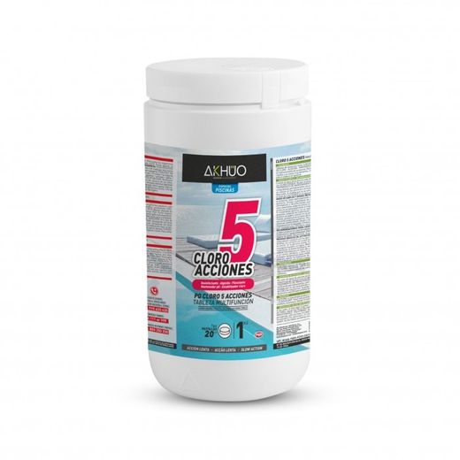 CLORO 5 ACCIONES TABLETA 20G 1 KG AKHUO