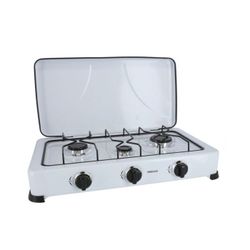 COCINA GAS ESMALTADA BLANCA 3 FUEGOS