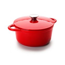COCOTTE REDONDA ROJA 21X10 CM