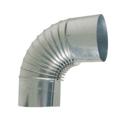 CODO 90º RIZADO ESTUFA GALV. D.150 MM.