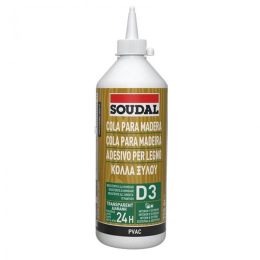 COLA BLANCA PARA MADERA RAPIDA RESISTENTE AL AGUA D3 750 GR