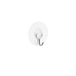 COLGADOR ADHERENTE REUTILIZABLE C/GANCHO MOVIL TRANSPARENTE