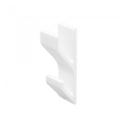 COLGADOR ADHESIVO BLANCO 20X85MM. 2UNID