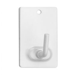 COLGADOR ADHESIVO BLANCO BL. 2 UNIDADES