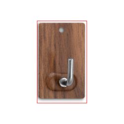 COLGADOR ADHESIVO MADERA 2 UND