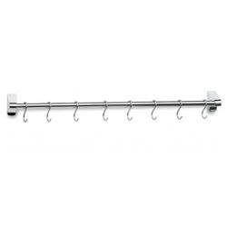 COLGADOR DE BARRA 40 CM. 6 GANCHOS 18/10