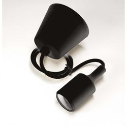 COLGANTE PORTALAMPARAS E27 NEGRO